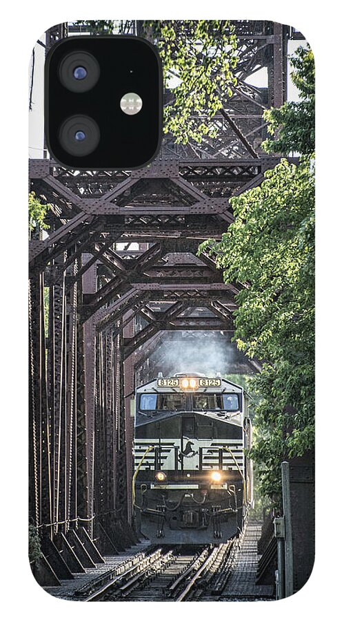 Ns iPhone 12 Case featuring the photograph May 20 2014 - A NS coal train at Rockport KY by Jim Pearson