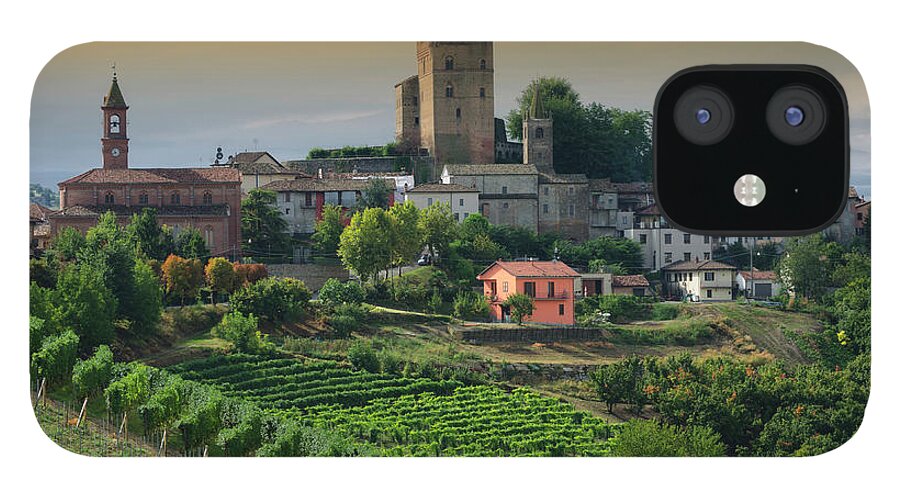Scenics iPhone 12 Case featuring the photograph Medieval Castle And Vineyard by Flory