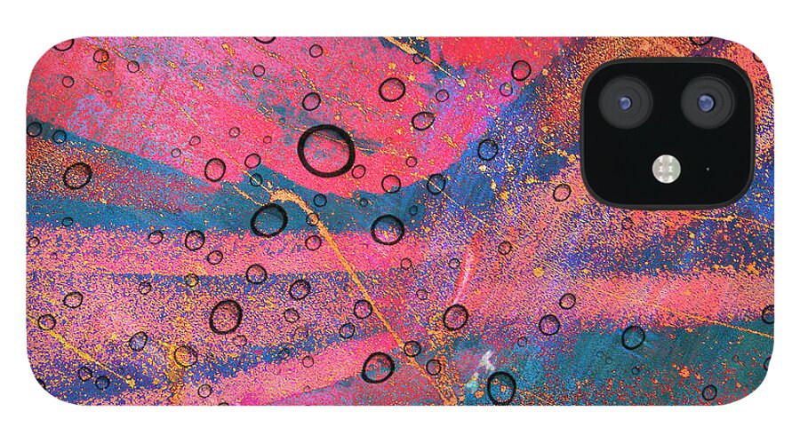 Fania Simon iPhone 12 Case featuring the mixed media Medium Made From Sand by Fania Simon