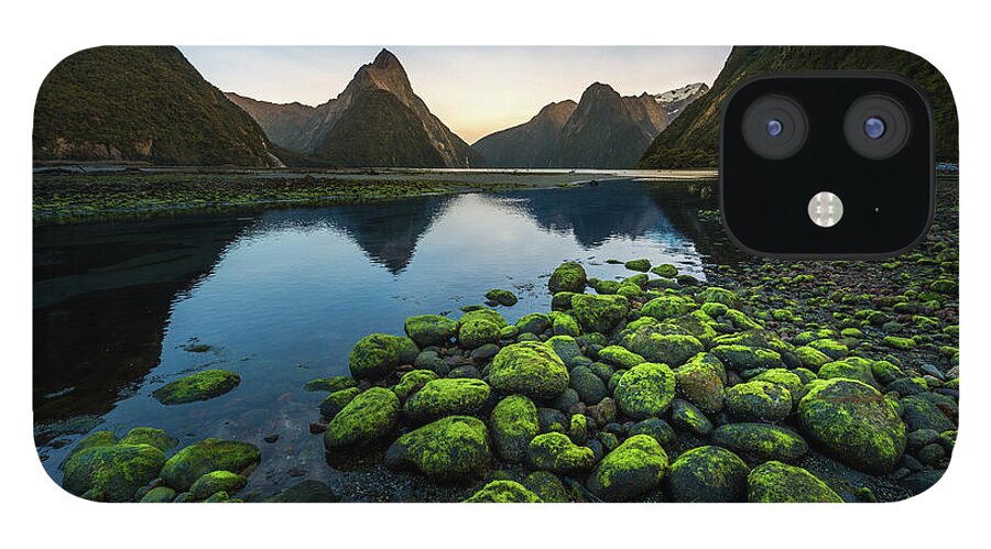 Shadow iPhone 12 Case featuring the photograph Milford Sound, New Zealand by Thanapol Marattana