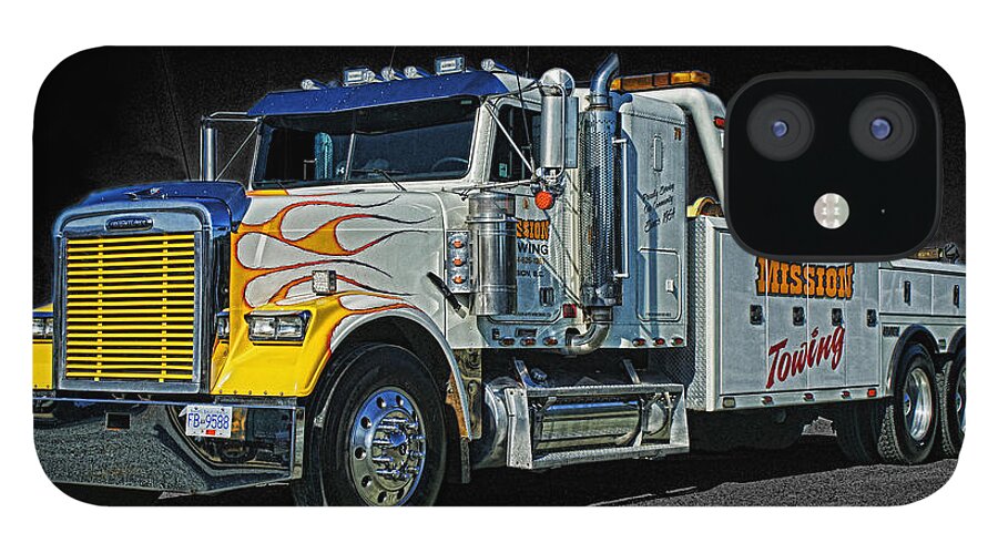 Trucks iPhone 12 Case featuring the photograph Mission Towing HDRCATR2999-13 by Randy Harris