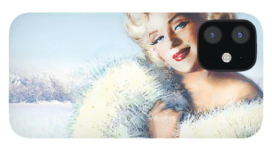 Marilyn iPhone 12 Case featuring the painting MM 126 d 4 by Theo Danella