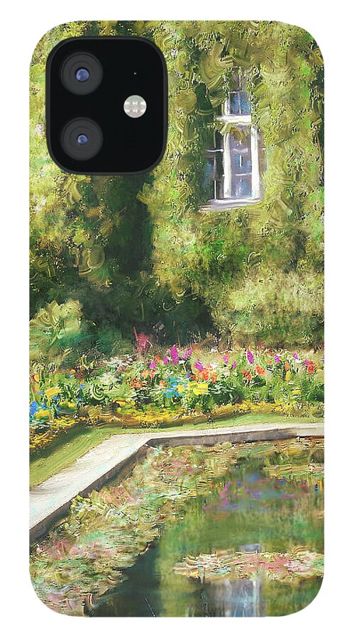 By Danella Students iPhone 12 Case featuring the painting Monet Hommage 1 by Theo Danella