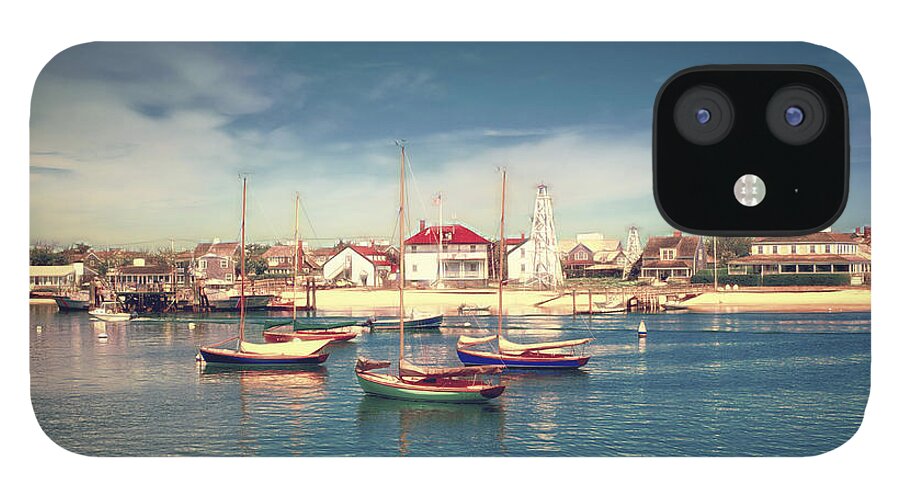 Nantucket iPhone 12 Case featuring the photograph Morning Boats Nantucket by Jack Torcello