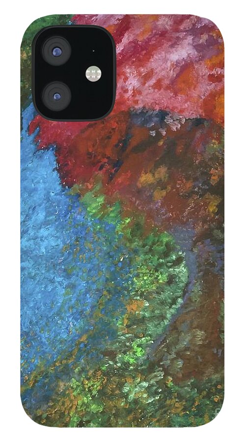 Landscape Tree iPhone 12 Case featuring the pastel Morning Tree by Jon Kittleson