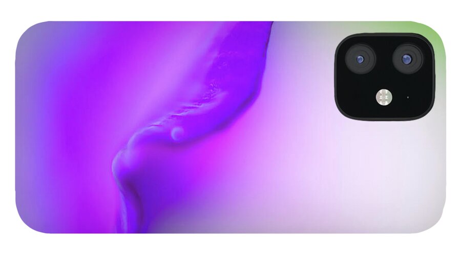 Curve iPhone 12 Case featuring the digital art Multicolored Abstract Light by Ralf Hiemisch