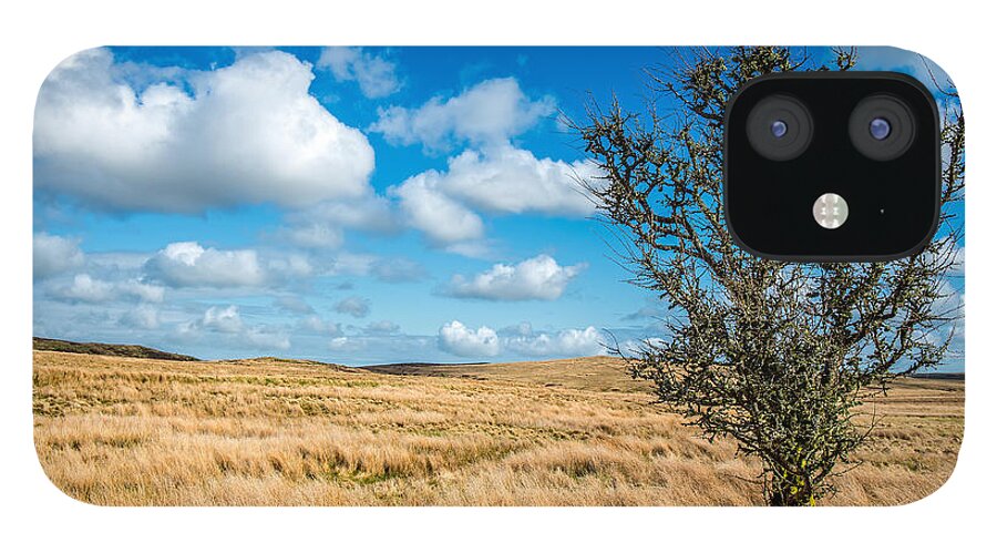 Clouds iPhone 12 Case featuring the photograph Mynydd Hiraethog by Adrian Evans