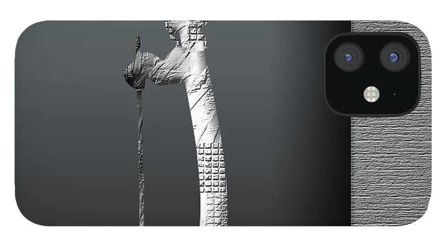 Night Guard iPhone 12 Case featuring the digital art Night Guard by Asok Mukhopadhyay