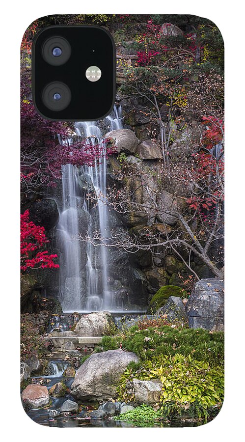 Waterfall iPhone 12 Case featuring the photograph Nishi No Taki by Sebastian Musial