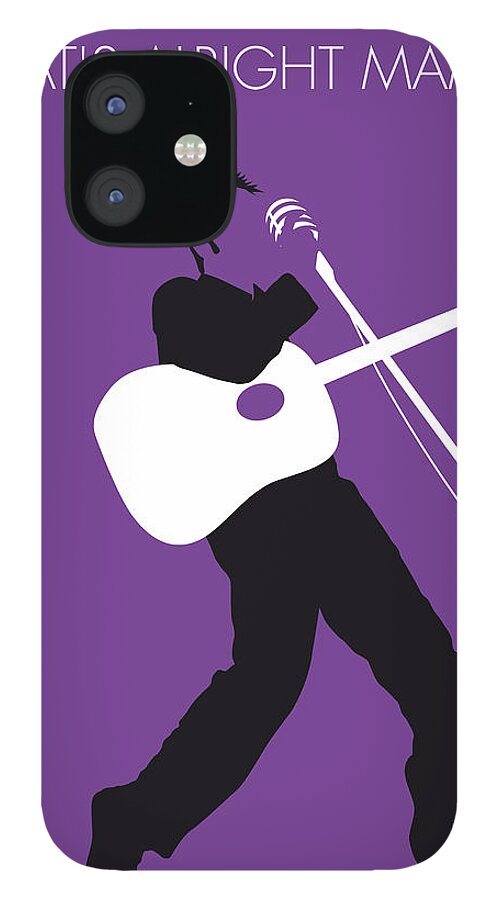 Elvis iPhone 12 Case featuring the digital art No021 MY ELVIS Minimal Music poster by Chungkong Art