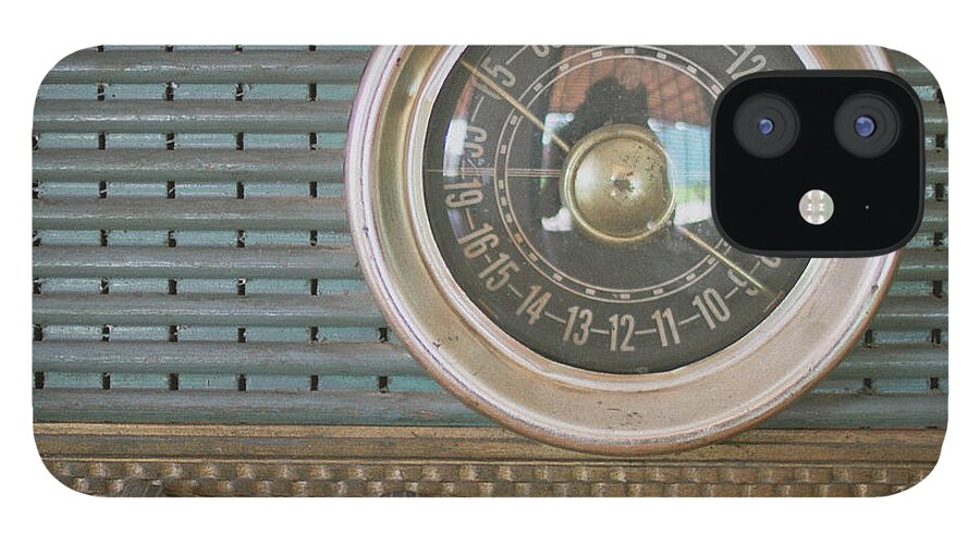 Music iPhone 12 Case featuring the photograph Old Radio by Carmen Moreno Photography
