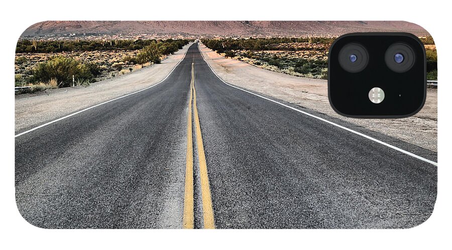 Roads iPhone 12 Case featuring the photograph On the Arizona Road by Tam Ryan