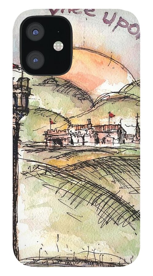 Castle iPhone 12 Case featuring the mixed media Once Upon A Time by Jason Nicholas