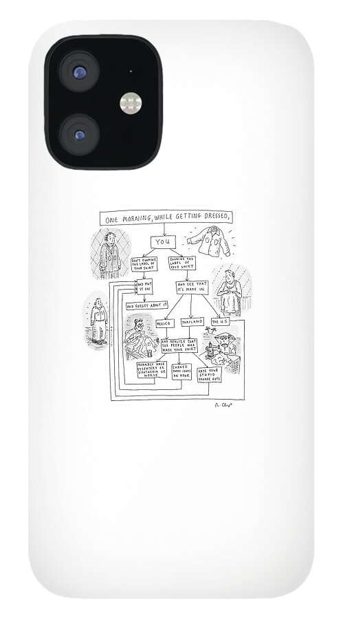 One Morning While Getting Dressed iPhone 12 Case
