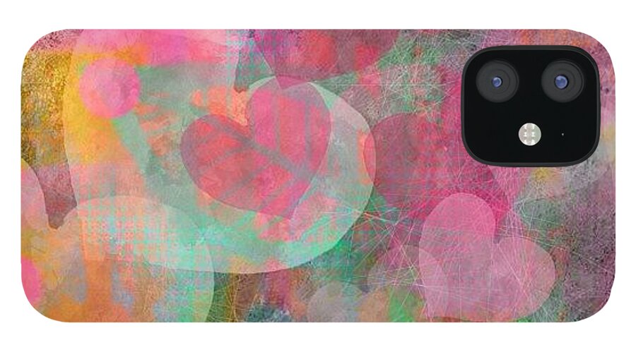 Hearts iPhone 12 Case featuring the photograph One Of My New Heart Papers #hearts by Robin Mead