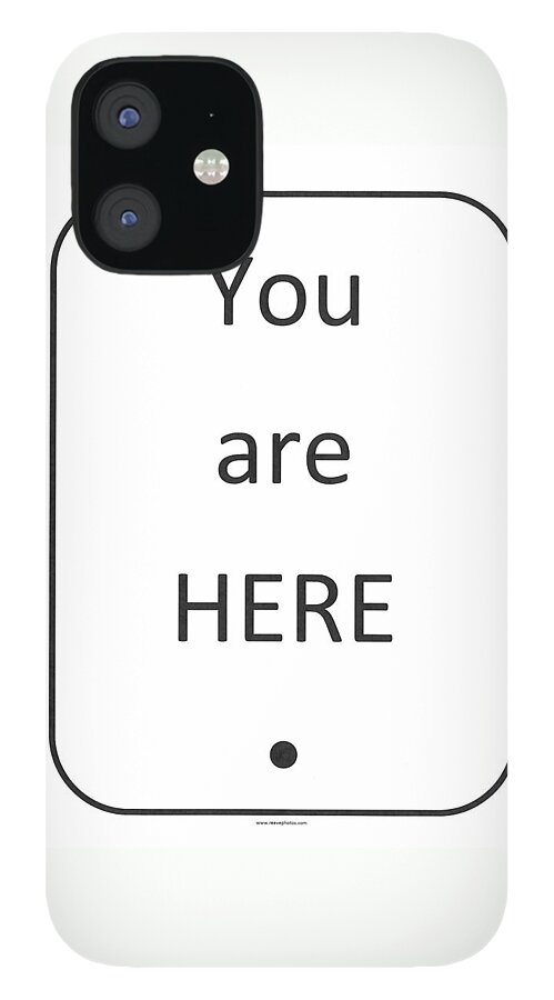 Richard Reeve iPhone 12 Case featuring the photograph One To Ponder - You Are Here by Richard Reeve