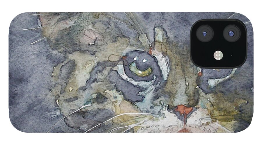 Tabby iPhone 12 Case featuring the painting Out The Blue You Came To Me by Paul Lovering