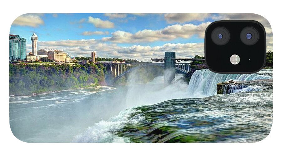 Niagara Falls iPhone 12 Case featuring the photograph Over The Edge 1 by Mel Steinhauer