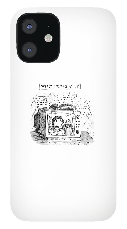 Overly Interactive Tv iPhone 12 Case