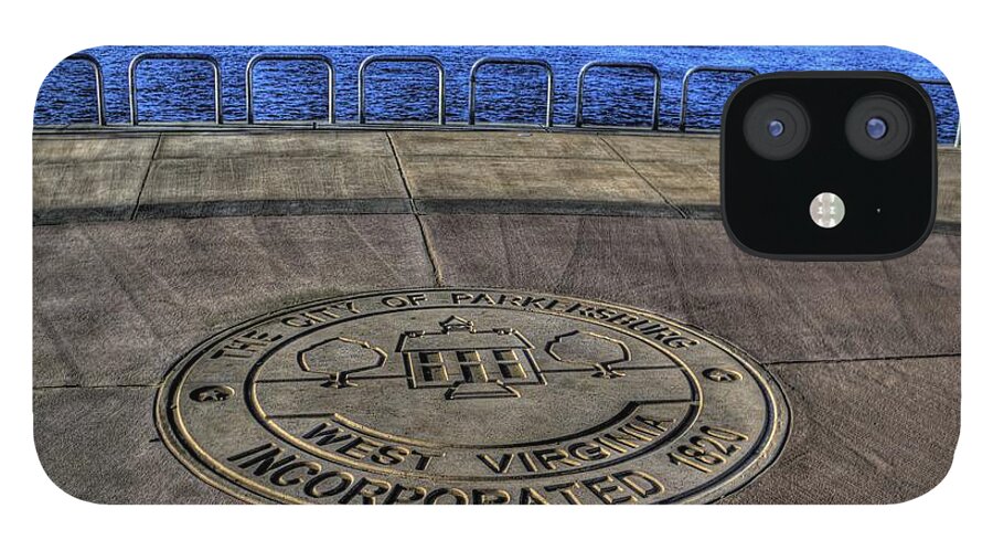 Parkersburg iPhone 12 Case featuring the photograph Parkerburg City Seal by Jonny D