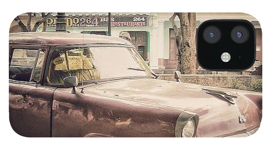 Instagrammer iPhone 12 Case featuring the photograph Paseo Del Prado - Havana (american Car by Joel Lopez