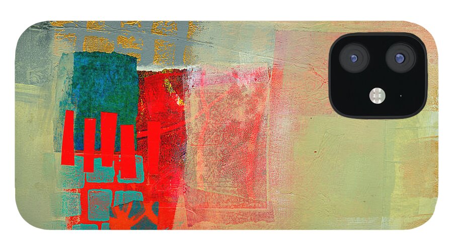 Abstract iPhone 12 Case featuring the painting Pattern Study #2 by Jane Davies