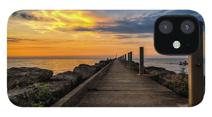Webster Pier iPhone 12 Case featuring the photograph Perspective light by Mark Papke