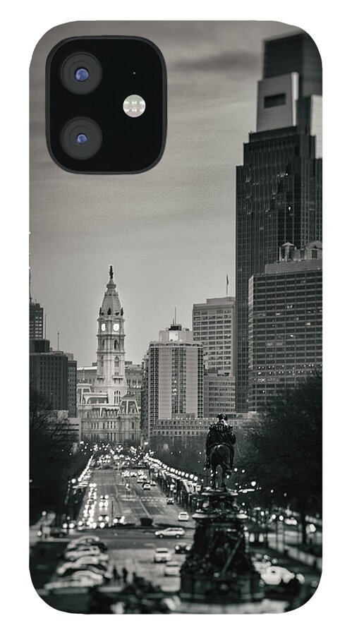 Philadelphia iPhone 12 Case featuring the photograph Philadelphia Parkway by Scott Wyatt