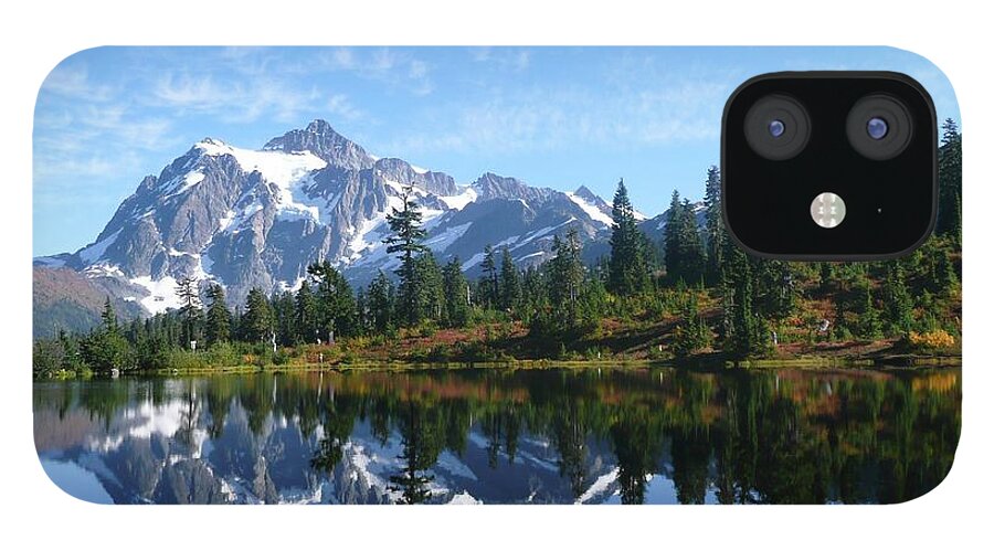 Mount Shuksan iPhone 12 Case featuring the photograph Picture Lake by Priya Ghose