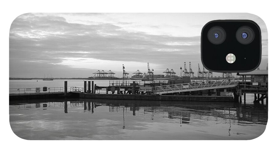 Port iPhone 12 Case featuring the photograph Port of Harwich by Jolly Van der Velden