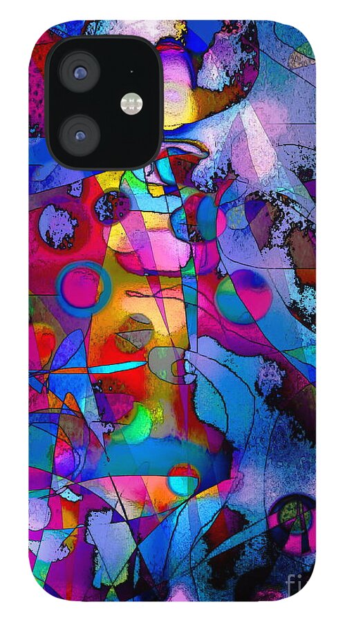 Expressionist Abstract Melodic Colorful Contemporary And Modern iPhone 12 Case featuring the photograph Prism K.W.Two by Priscilla Batzell Expressionist Art Studio Gallery