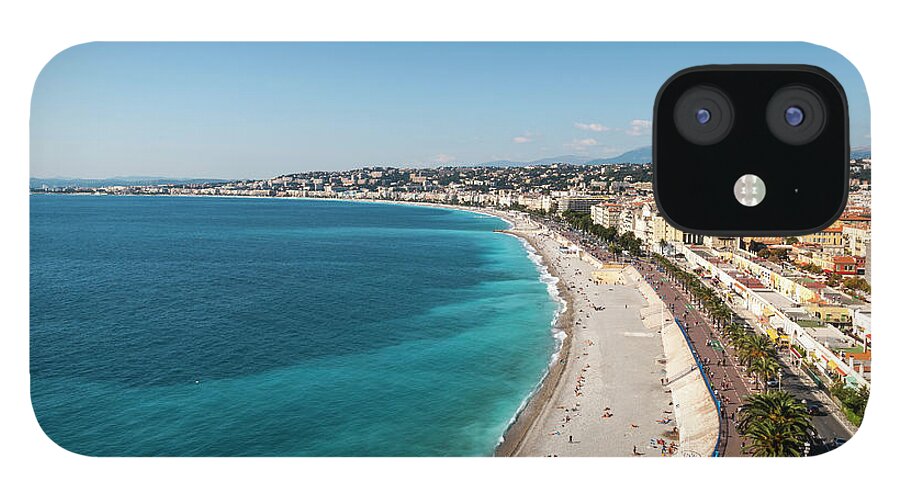 Water's Edge iPhone 12 Case featuring the photograph Promenade Danglais, Nice, Cote Dazur by John Harper