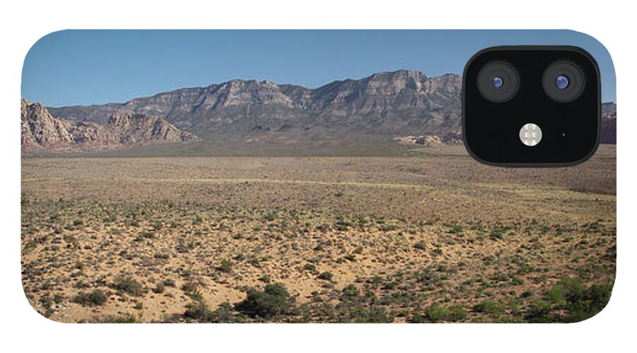Tranquility iPhone 12 Case featuring the photograph Red Rock Canyon Overlook Las Vegas, Nv by Don Mccullough