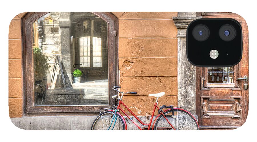 Bicycles iPhone 12 Case featuring the photograph Reflections by Uri Baruch