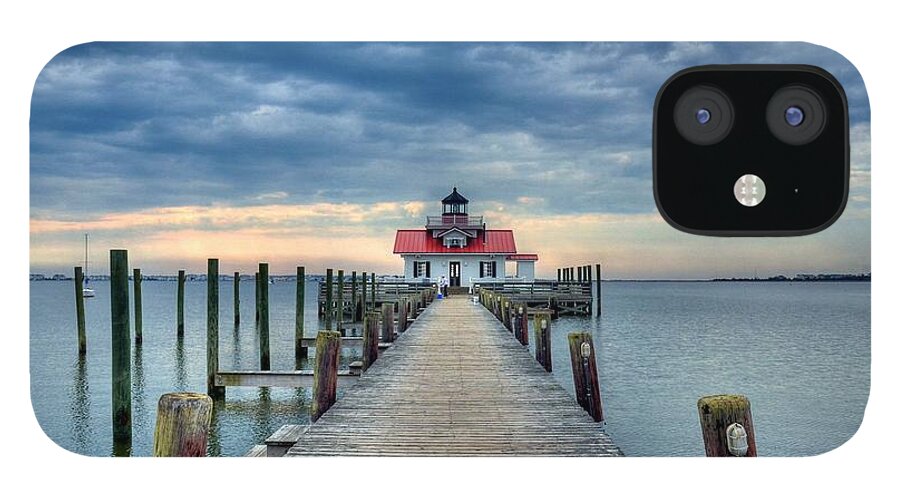 Roanoke Island iPhone 12 Case featuring the photograph Roanoke Marshes Light 2 by Mel Steinhauer