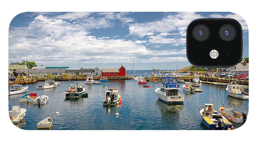 Rockport Harbor iPhone 12 Case featuring the photograph Rockport Harbor by Liz Mackney