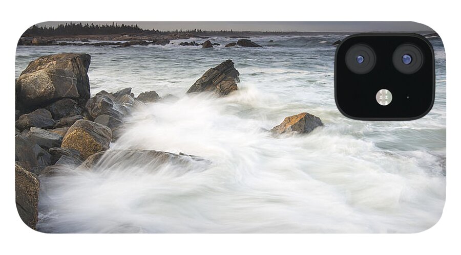 Feb0514 iPhone 12 Case featuring the photograph Rocky Coast Kejimkujik Np Nova Scotia by Scott Leslie