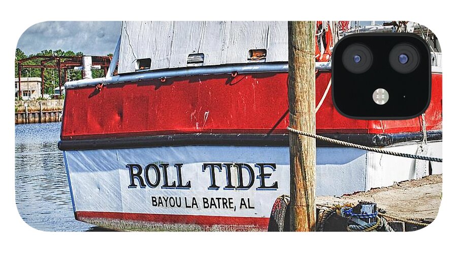 Water iPhone 12 Case featuring the photograph Roll Tide Stern by Michael Thomas