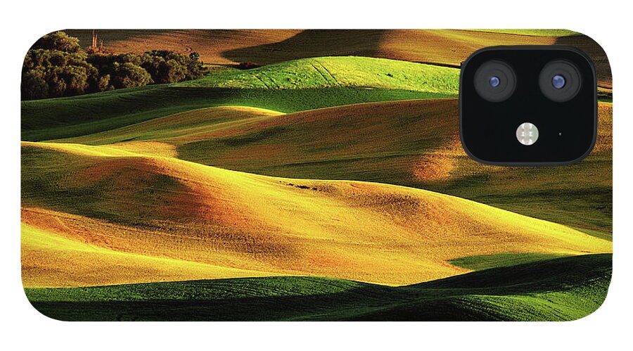 Scenics iPhone 12 Case featuring the photograph Rolling Hills Of Palouse by Noppawat Tom Charoensinphon