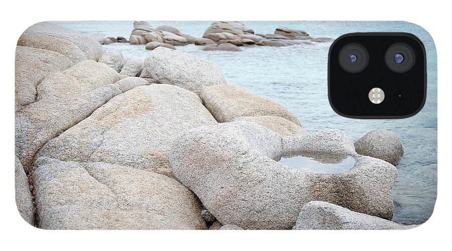 Outdoors iPhone 12 Case featuring the photograph Roman Granite Quarry In A Bay Near Capo by Giorgio Majno