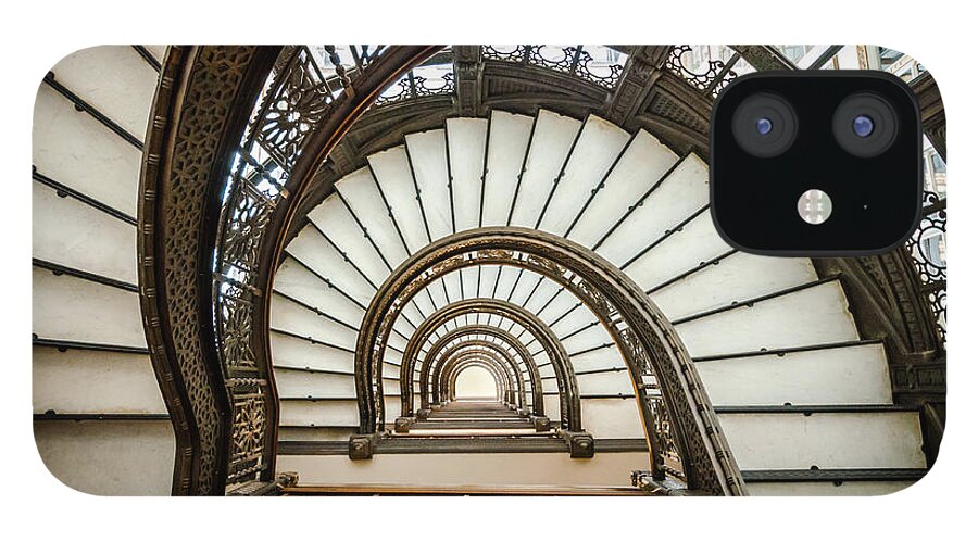 Chicago iPhone 12 Case featuring the photograph Rookery Building Oriel Staircase by Anthony Doudt