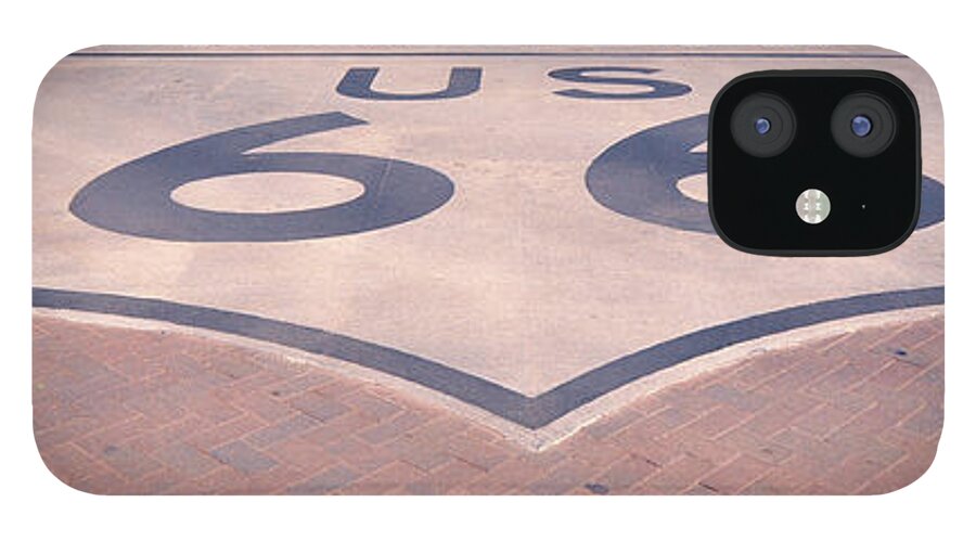 Route 66 iPhone 12 Case featuring the photograph Route 66 in Brick by Jeanne May