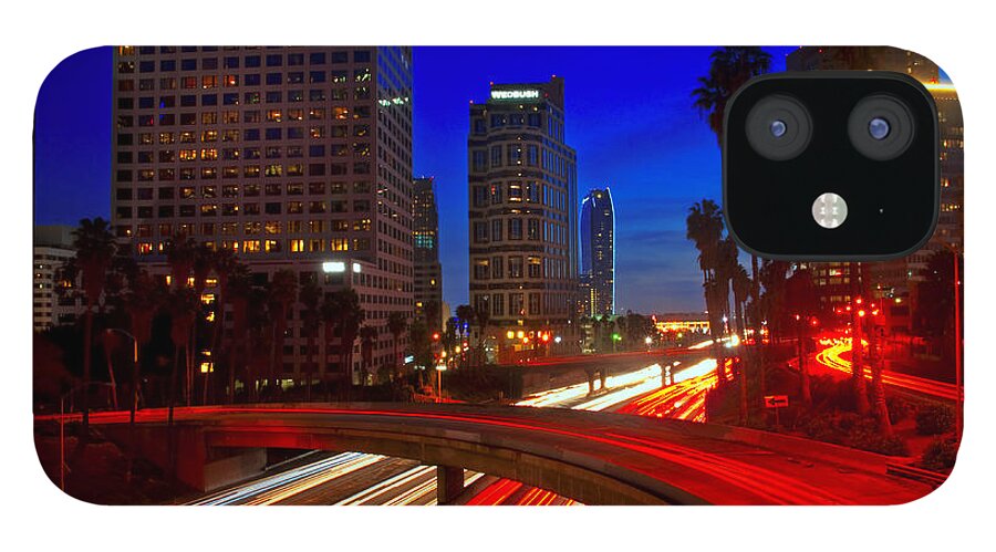 Streets iPhone 12 Case featuring the photograph Rush Hour Blue by Darren Bradley