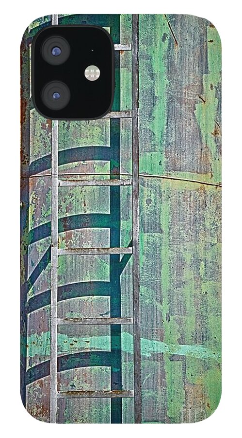 Rust iPhone 12 Case featuring the photograph Rust and Rungs by Ken Williams
