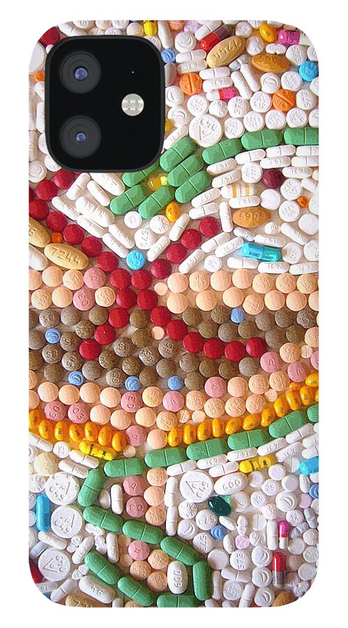 Medicine iPhone 12 Case featuring the mixed media Rx Art Prescription by Faraz Khan by Faraz Khan