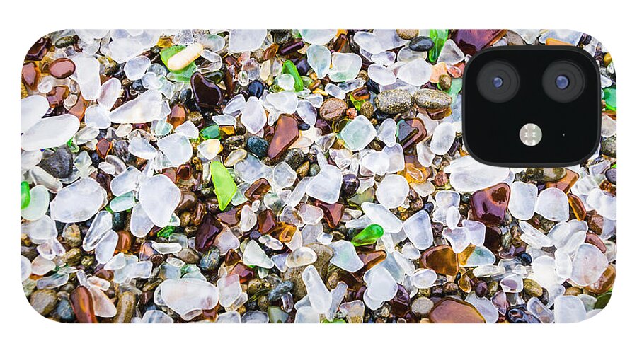 Sea Glass iPhone 12 Case featuring the photograph Sea Glass Treasures At Glass Beach by Priya Ghose