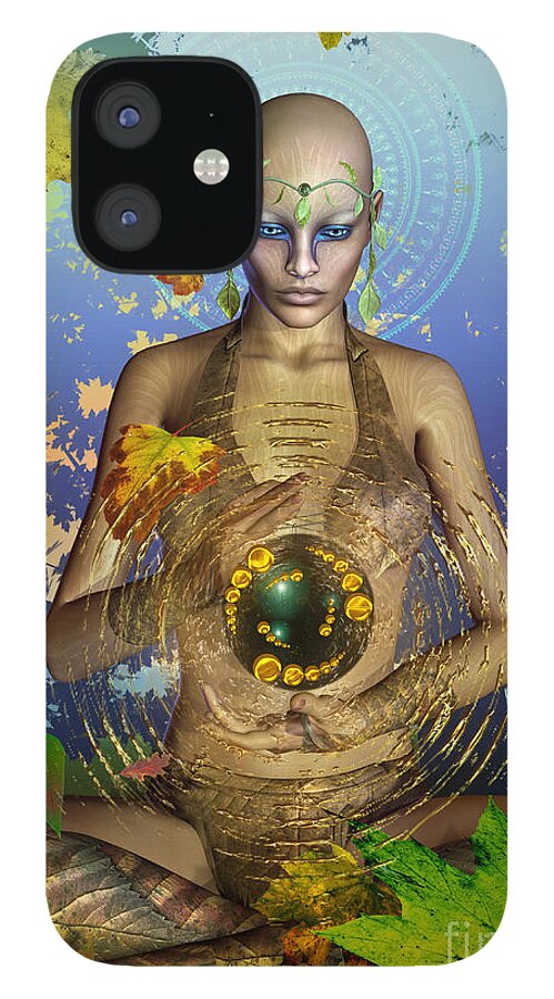 Seasons Of The Soul iPhone 12 Case featuring the digital art Seasons Of The Soul by Shadowlea Is