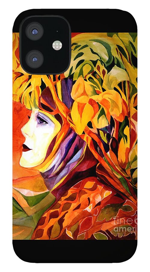Renewal iPhone 12 Case featuring the painting Serenity by Carolyn LeGrand