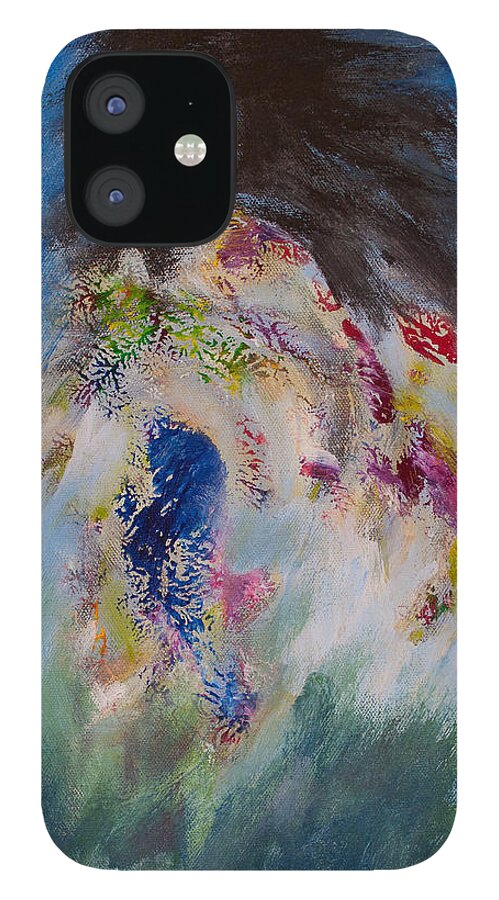 Shaman iPhone 12 Case featuring the painting Shaman by Kerima Swain