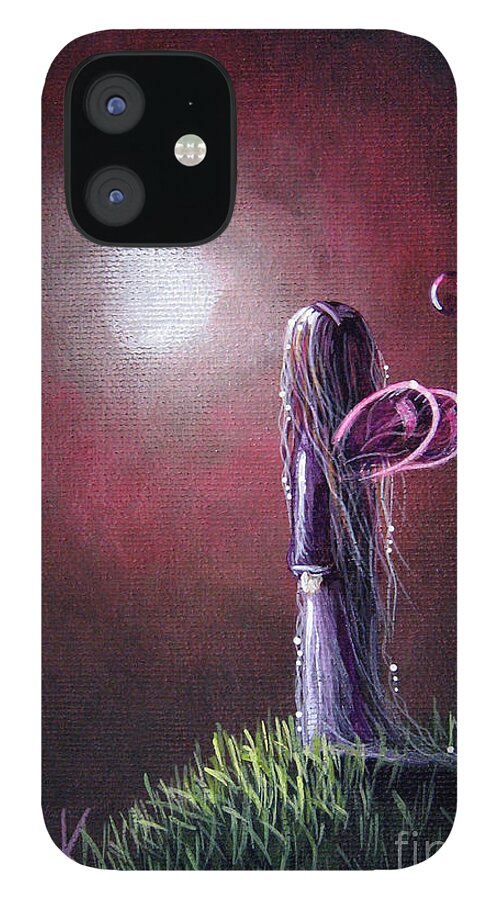 Adoration iPhone 12 Case featuring the painting She Is In The Arms Of Heaven by Shawna Erback by Moonlight Art Parlour